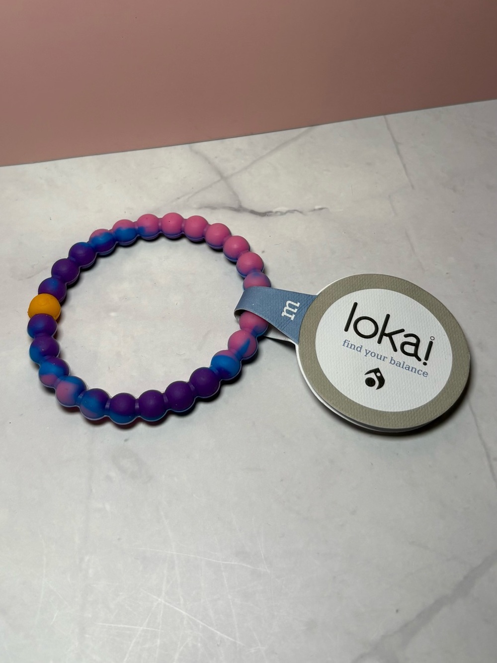 💜 Lokai Blue Purple Pink Medium Bracelet
